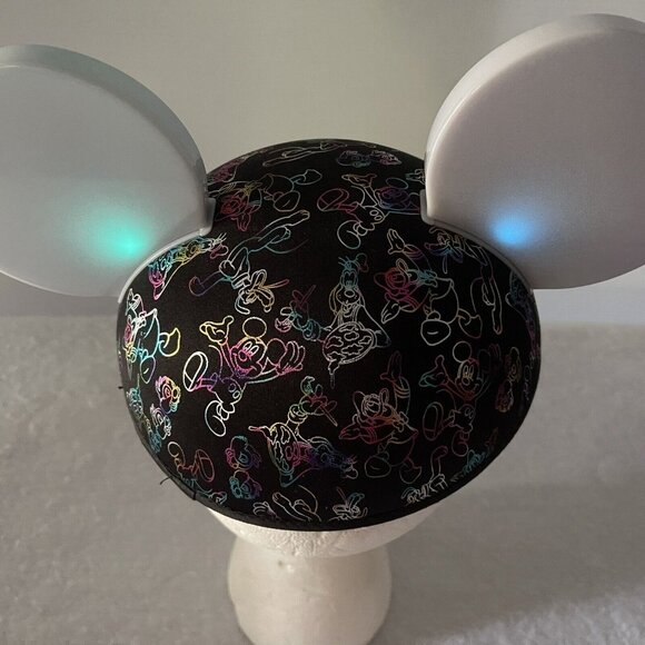 Mickey Mouse Ears Hat Glow With The Show Light Up Disney Parks World of Color - Picture 5 of 15